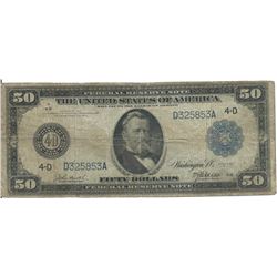 1914 $50 VG Federal Reserve Note