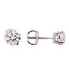 Image 2 : 1.04 ctw Diamond Stud Earrings - 14KT White Gold