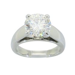 2.28 ctw Certified Diamond Ring - Platinum