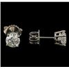 Image 2 : 1.50 ctw Diamond Solitaire Earrings - 14KT White Gold