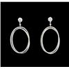 Image 1 : 14KT White Gold 1.16 ctw Diamond Earrings