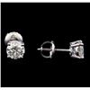 Image 2 : 1.47 ctw Diamond Stud Earrings - 14KT White Gold