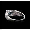 Image 3 : 1.34 ctw Blue Diamond Ring - Platinum