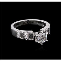 1.57 ctw Diamond Ring - 18KT White Gold