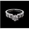 Image 2 : 1.57 ctw Diamond Ring - 18KT White Gold