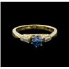 Image 2 : 0.67 ctw Blue Diamond Ring - 14KT Yellow Gold