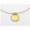 Image 5 : 1.52 ctw Diamond Pendant With Chain - 14KT Yellow Gold