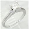 Image 6 : .84 ctw Certified Diamond Ring - 14KT White Gold