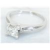 Image 8 : .84 ctw Certified Diamond Ring - 14KT White Gold