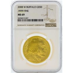 2008-W NGC MS69 $50 American Buffalo Gold Coin