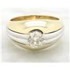 Image 7 : 0.75 ctw Vintage Diamond Ring - 14KT Yellow and White Gold