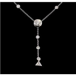 2.50 ctw Diamond Necklace - 14KT White Gold