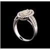 Image 4 : 14KT White Gold 1.21 ctw Diamond Ring