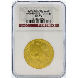 2006 NGC MS70 Fine-First Strikes $50 American Buffalo Gold Coin