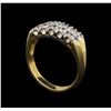 Image 4 : 14KT Yellow Gold 0.64 ctw Diamond Ring