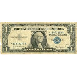 $1 VG+ Star Note Silver Certificate