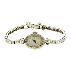 0.33 ctw Diamond Hamilton Wristwatch - 14KT White Gold