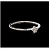 Image 1 : 0.06 ctw Diamond Star Ring - 14KT White Gold