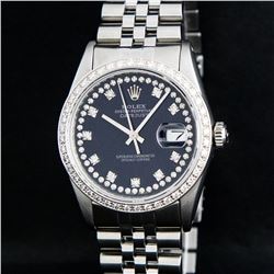 Rolex Stainless Steel VVS Diamond DateJust Men's Watch