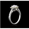 Image 3 : 14KT White Gold 1.26 ctw Diamond Ring