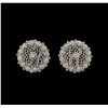 Image 1 : 14KT White Gold 0.74 ctw Diamond Earrings