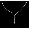 Image 2 : 14KT White Gold 1.03 ctw Diamond Necklace