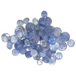 10.87 ctw Round Mixed Tanzanite Parcel