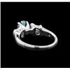 Image 3 : 1.12 ctw Blue Diamond Ring - Platinum