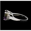 Image 3 : 3.73 ctw Ametrine Quartz and Diamond Ring - 14KT White Gold