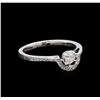 Image 1 : 0.46 ctw Diamond Ring - 18KT White Gold