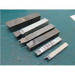 Misc Brazed Carbide Tipped Boring Bars, 6 Total