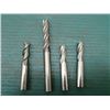 Image 1 : Solid Carbide 3/8" End Mills (1) 2FL, (3) 4FL, Good Cond.