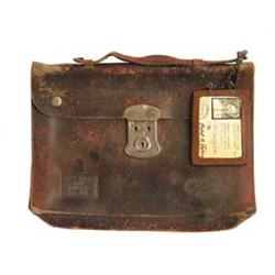 RARE WELLS FARGO DOCUMENT POUCH WITH AGENT ID