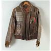Image 1 : PAINTED LEATHER A 2 FLYING JACKET WORN BY T/SGT JOSEPH R. RODRIGIUEZ, RADIO OPERATOR-GUNNER, MEDALS 