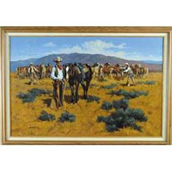 LARGE OIL ON CANVAS
