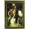 Image 1 : OIL ON CANVAS OF INDIAN ON HORSEBACK BY ROBERT DOMINGO