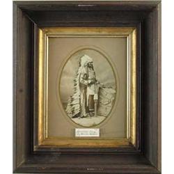 FRAMED PHOTOGRAPH OF SIOUX CHIEF AMERICAN HORSE