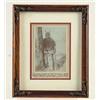 Image 1 : FRAMED CABINET CARD PHOTO OF GERONIMO 