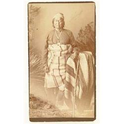 CABINET CARD PHOTOGRAPH OF APACHE CHIEF