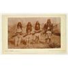 Image 1 : CABINET CARD PHOTO OF GERONIMO, HIS SON, AND TWO APACHE BRAVES