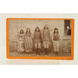CABINET CARD PHOTO OF CHIEF NATCHES AND SOME OF HIS BAND