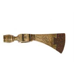 BRASS PIPE TOMAHAWK HEAD