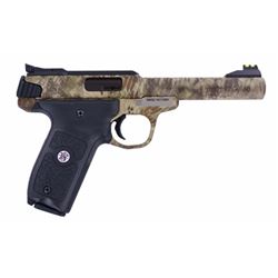 Smith & Wesson 10297 SW22 Victory Single 22 Long Rifle 5.5" 10+1 Blk Polymer Grip Kryptek Highlander
