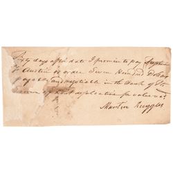TWICE Signed STEPHEN F. AUSTIN Autograph Document Signed