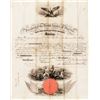 Image 1 : 1856 President FRANKLIN PIERCE Signed Ornate Vellum Military Commission