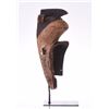 Image 3 : African Tribal Mask, Wood Carved. Base Stand N