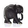 Image 8 : Ebony Wood Elephant, Large And Heavy.   Estima