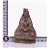 Image 10 : Antique Chinese Wood Carved Statue of A Robed