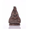 Image 1 : Antique Chinese Wood Carved Statue of A Robed