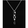 Image 2 : Sterling Silver Earrings With Diamond Cut Onyx